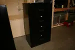 HON Black 4 Drawer Lateral File Cabinet