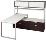 L-Shaped Desk with Hutch