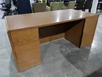 Hon Oak Laminate Desk with Drawers