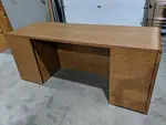 Hon Oak Laminate Credenza Desk with Drawers