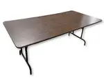 Walnut Laminate Folding Table â€“ 72x36