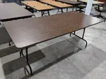 Walnut Laminate Folding Table â€“ 72x36