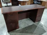 National Cherry Laminate Desk with Drawers