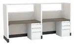 2 Person Call Center Cubicle with Power