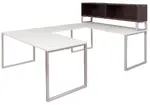 U Shaped Desk with Hutch