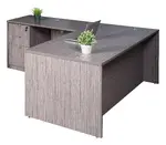 L Shaped Desk with Drawers