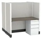 2 Person Call Center Cubicle with Power