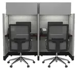 2 Person Call Center Cubicle with Power