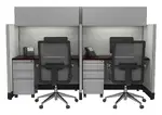 2 Person Call Center Cubicle with Power