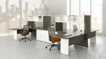 4 Person Workstation with Storage