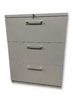 Haworth 3 Drawer Lateral Filing Cabinet - 30 Inch Wide
