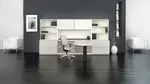 L Shaped Peninsula Desk with Storage