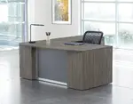 Bow Front L Shaped Desk