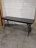 Black Laminate Folding Table â€“ 72x24