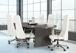 Racetrack Conference Table and Chairs Set