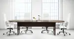 Racetrack Conference Table and Chairs Set