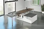 Two Person Desk with Storage