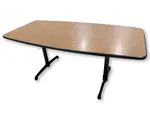 6 FT Oak Laminate Boat Shaped Conference Table