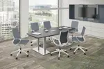 Modern Boat Shaped Conference Table