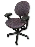 Steelcase Purple Rolling Office Chairs