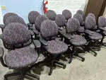 Steelcase Purple Rolling Office Chairs