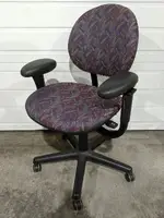 Steelcase Purple Rolling Office Chairs