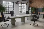 Boat Shaped Conference Table