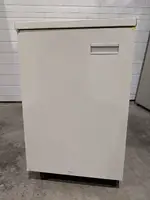 Small Putty Metal Storage Cabinet - 18 Inch Wide
