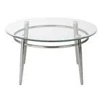 Circular Glass Top Table