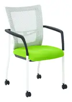 Mesh Back Guest Chair on Wheels