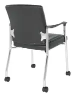 Vinyl Guest Chair with Wheels