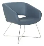 Accent Chair with Chrome Base