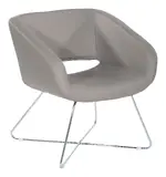 Accent Chair with Chrome Base