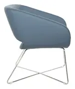 Lounge Chair with Chrome Base