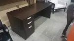 Espresso Finish Desk with Drawers 