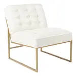 Anthony Accent Chair with Gold Finish