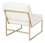 Anthony Accent Chair with Gold Finish