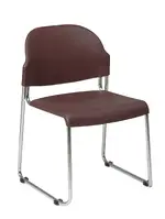 Stacking Plastic Chair - Set of 30 with Dolly