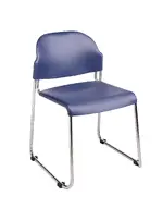 Stacking Plastic Chair - Set of 30 with Dolly