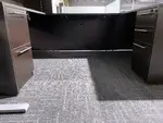 U Shaped Desk with Hutch and Drawers