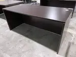 Espresso Rectangular Desk Shell