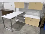 Two Tone L Shaped Desk