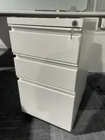 3 Drawer Metal Pedestal