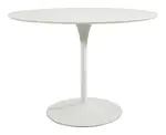 Modern Table with Metal Pedestal