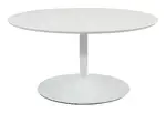 Modern Coffee Table with Metal Pedestal