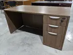 Modern Walnut Rectangular Laminate Desks