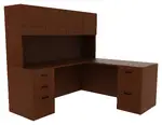 L-Shaped Desk with Hutch