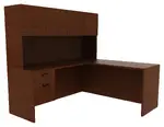 L-Shaped Desk with Hutch