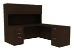 L-Shaped Desk with Hutch