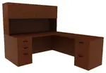 L-Shaped Desk with Hutch